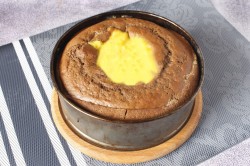 Пирог Вулкан с заварным кремом