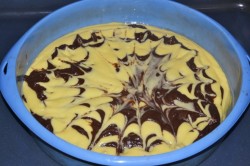 Пирог Зебра на кефире