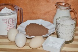 Пирог Зебра на кефире