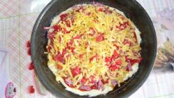 Пирог на сковороде несладкий - шаг 13