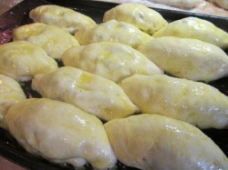 Пирожки с печенью в духовке