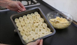 Пирожное Банан с кокосовой стружкой и ванилью