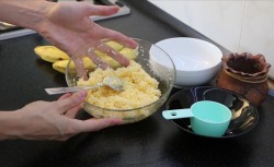 Пирожное Банан с кокосовой стружкой и ванилью