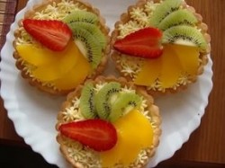 Пирожное Корзинка фруктов за 5 минут