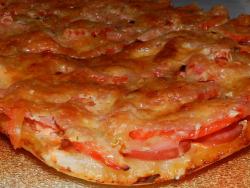 Быстрая пицца в духовке без дрожжей