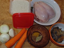 Плов с грибами и курицей в мультиварке