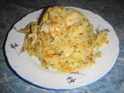 Плов на плите в казане из курицы - шаг 9