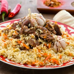 Плов по таджикски с бараниной и зирой