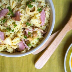 Плов с кальмарами