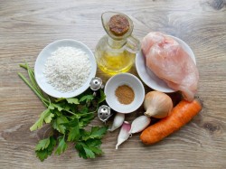 Плов с куриным филе - шаг 1