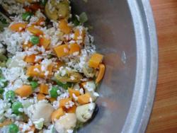 Плов с морепродуктами мидиями