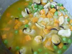 Плов с морепродуктами мидиями