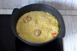 Плов в казане из говядины