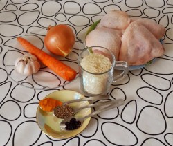 Плов в мультиварке скороварке с курицей