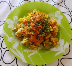 Плов в мультиварке скороварке с курицей