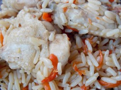 Плов в утятнице с курицей