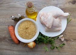 Плов в утятнице с курицей