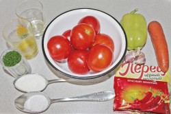 Помидоры по-корейски - шаг 1 Помидоры по-корейски - шаг 1