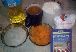 Постный морковный кекс