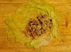 название картинки Голубцы с грибами и рисом