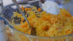 Постные картофельные драники с грибами