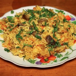 Постный плов в мультиварке