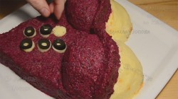 название картинки Слоёный салат Любовница к Дню влюблённых