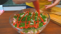 Мясной салат с жареной картошкой и луком - шаг 12 Мясной салат с жареной картошкой и луком - шаг 12