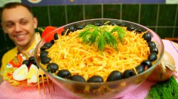 Мясной салат с жареной картошкой и луком - шаг 15 Мясной салат с жареной картошкой и луком - шаг 15