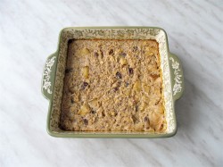 название картинки Пряная овсянка с грушей и орехами в духовке