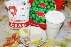 Пюре из зеленого горошка