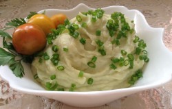 Пюре на молоке с сыром из цветной капусты