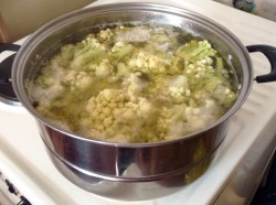 Пюре на молоке с сыром из цветной капусты