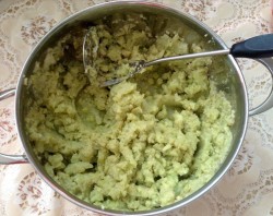 Пюре на молоке с сыром из цветной капусты