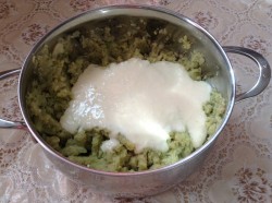 Пюре на молоке с сыром из цветной капусты