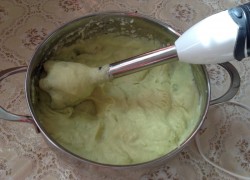 Пюре на молоке с сыром из цветной капусты