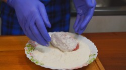 Пышные котлеты из фарша  свинины и говядины с белым хлебом