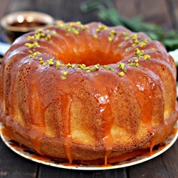 Пышный кекс на кефире в духовке