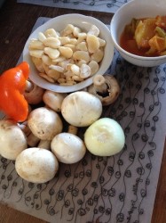 название картинки Рагу из фасоли с грибами