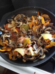 название картинки Рагу из фасоли с грибами