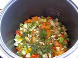 Рагу с капустой в мультиварке