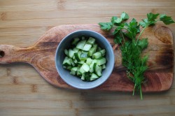 название картинки Рассольник из свежих огурцов с перловкой