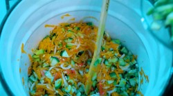 название картинки Рассольник на зиму с перловкой и свежими огурцами