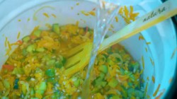 название картинки Рассольник на зиму с перловкой и свежими огурцами