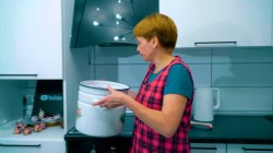 название картинки Рассольник на зиму с перловкой и свежими огурцами