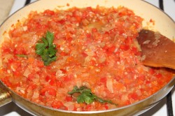 Рататуй на хрустящей галете