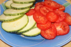 Рататуй на хрустящей галете