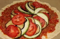 Рататуй на хрустящей галете