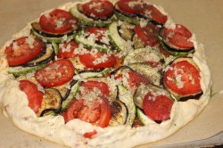 Рататуй на хрустящей галете