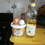 название картинки Лук с яйцом и майонезом